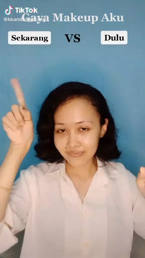 hasil makeup dulu versus sekarang © TikTok hasil makeup dulu versus sekarang © TikTok