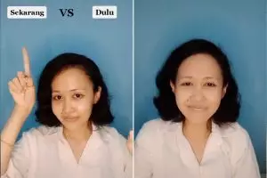 Wanita ini tunjukkan tampilan makeup-nya dulu vs sekarang, hasilnya kontras banget