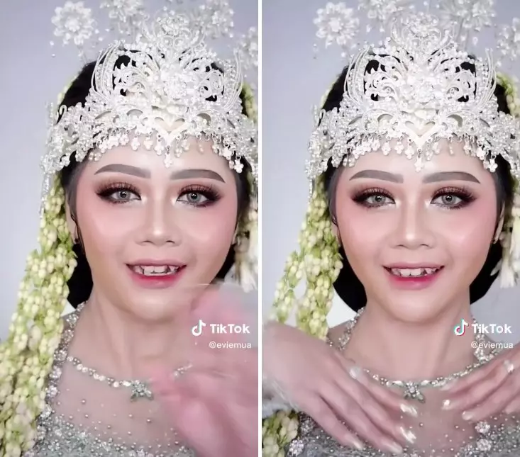 makeup mirip pedangdut © TikTok