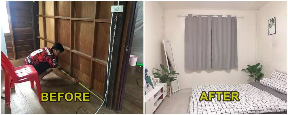 kamar tidur makeover © Facebook