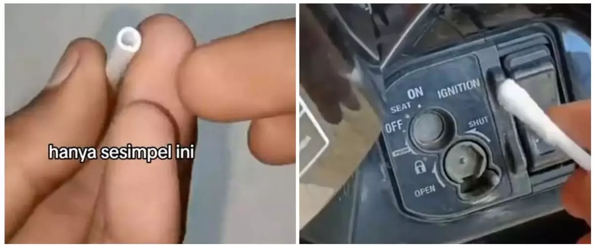 Perlu ekstra waspada, begini trik pencuri bobol kunci motor hanya pakai sebatang cotton bud