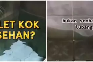 Bukan toilet biasa, potret kocak desain kloset ‘lesehan’ ini bikin bingung gimana cara pakainya