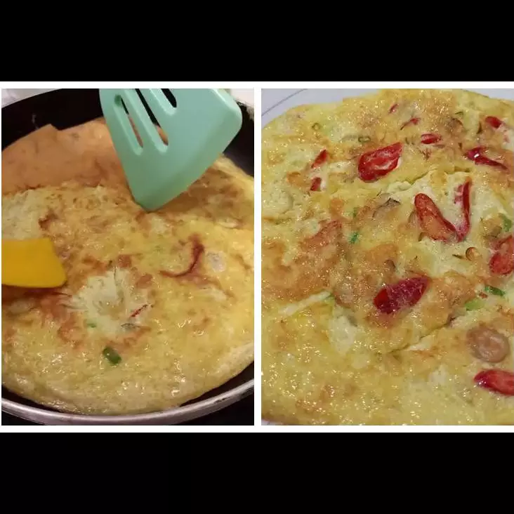 Tanpa tambahan tepung terigu atau air, ini cara bikin telur dadar semakin tebal dan mengenyangkan