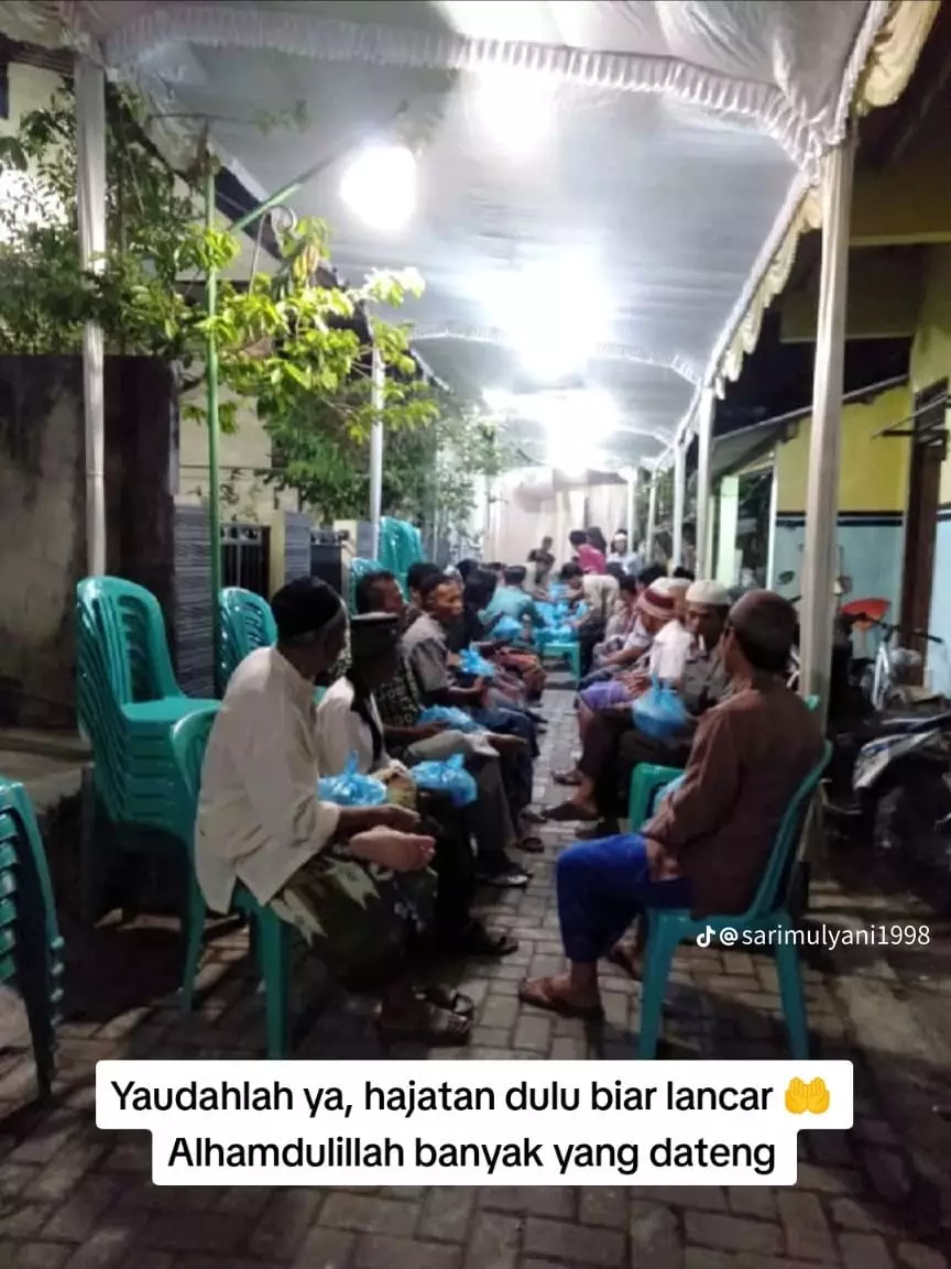 Mau resepsi nikah malah diajak ribut tetangga © TikTok