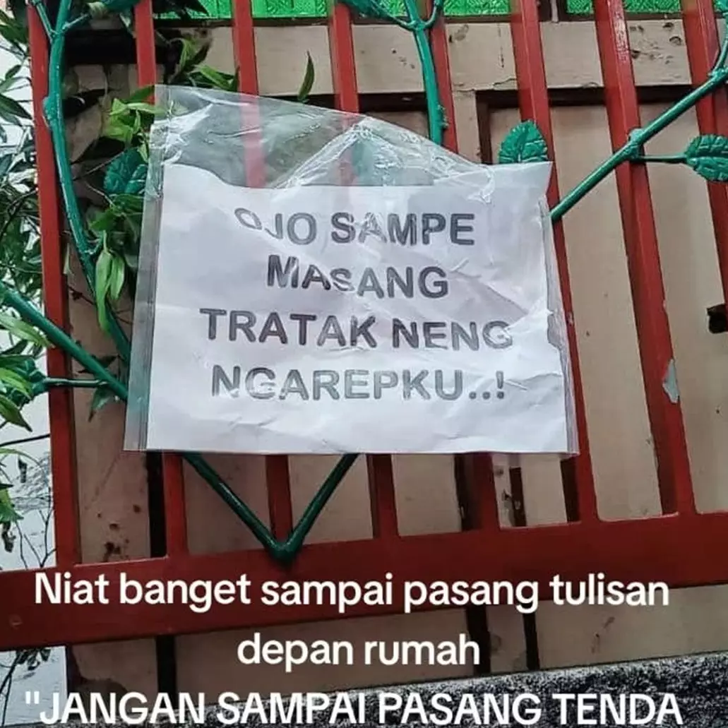 Begini ribetnya punya tetangga rumah menyebalkan, mau dirikan tenda resepsi nikah malah ngajak ribut