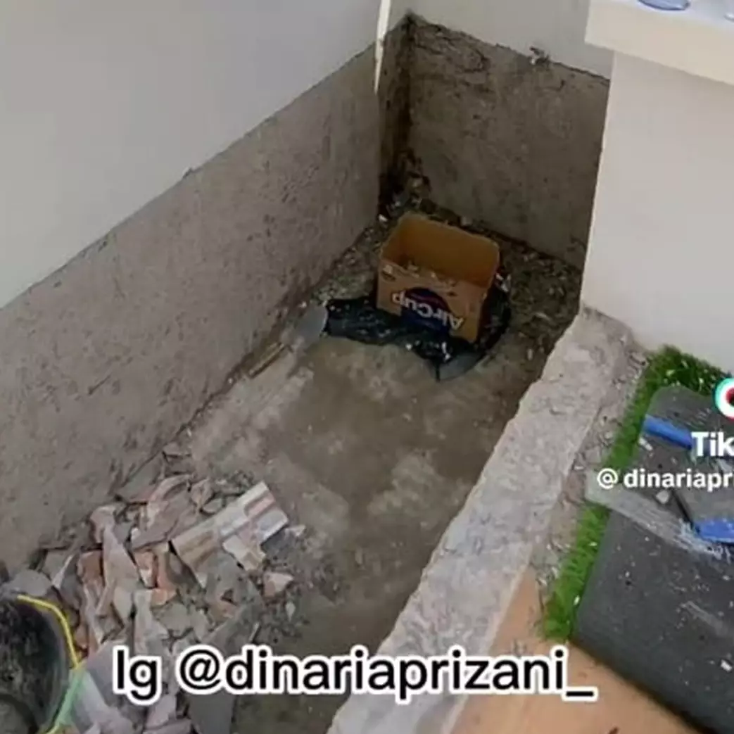 Kolam ikan disulap jadi toilet estetik dengan view awan, 11 potret transformasinya ini bikin takjub