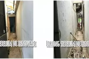 Lorong rumah mirip gang sempit di-makeover jadi musala dan playground, 9 potretnya kreatif abis