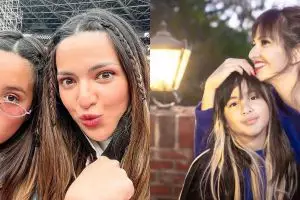 Ajak Mikhayla nonton konser Taylor Swift di US, 9 gaya Nia Ramadhani ini bak kakak lagi momong adiknya