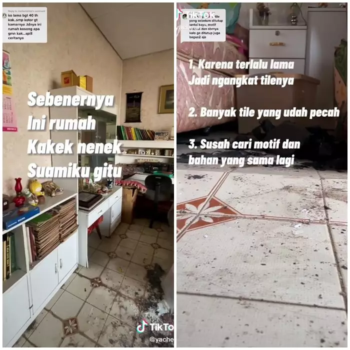 renovasi kamar usia 40 tahun © TikTok