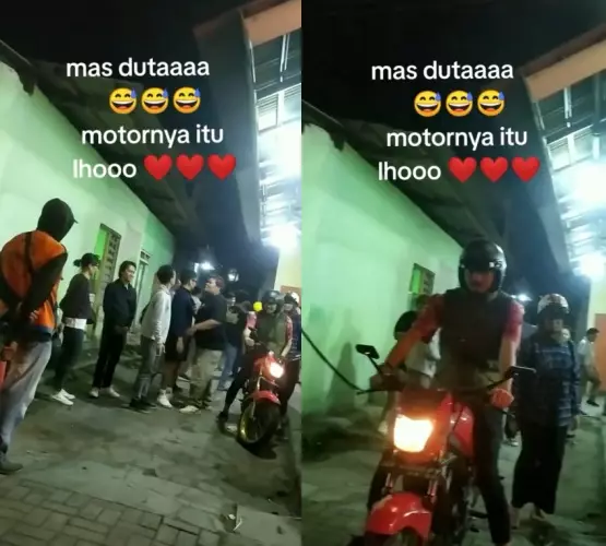 Duta Sheila On 7 naik motor jadul © berbagai sumber