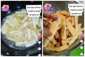Tanpa direndam atau direbus, ini cara jitu goreng singkong agar renyah dan tak keras