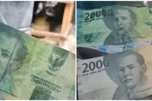 Momen apes pedagang kena tipu pembeli pakai uang yang digambar, penampakannya mengecoh mata