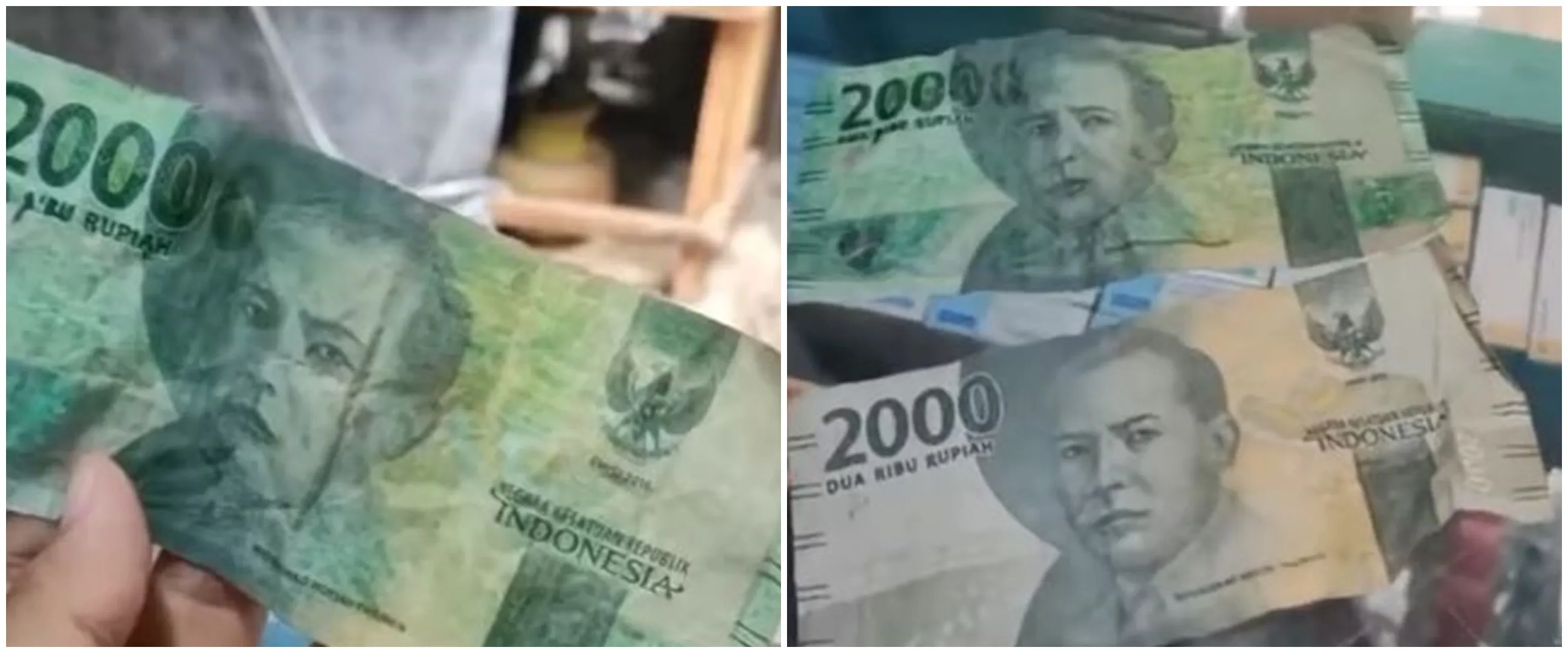 Momen apes pedagang kena tipu pembeli pakai uang yang digambar, penampakannya mengecoh mata