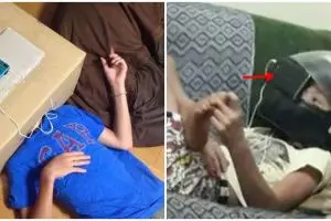 Begini jadinya kalau kaum mager punya ide nyeleneh nonton film di kamar, intip 11 potret kocaknya