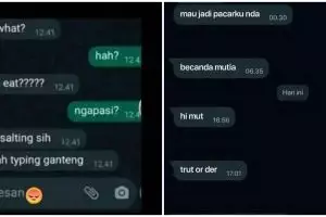 11 Chat lucu PDKT ini ngotot banget, gonta-ganti strategi masih aja gagal