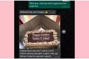 Utang tak kunjung dibayar, 11 chat lucu menagih pakai cara nggak biasa ini responsnya nyebelin abis
