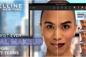 Maybelline bikin fitur make-up virtual di Microsoft Teams, sekali klik langsung cantik