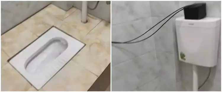 Jamban di toilet ini bukan salah desain tapi bentuknya kelewat kreatif, bikin bingung mau buang hajat