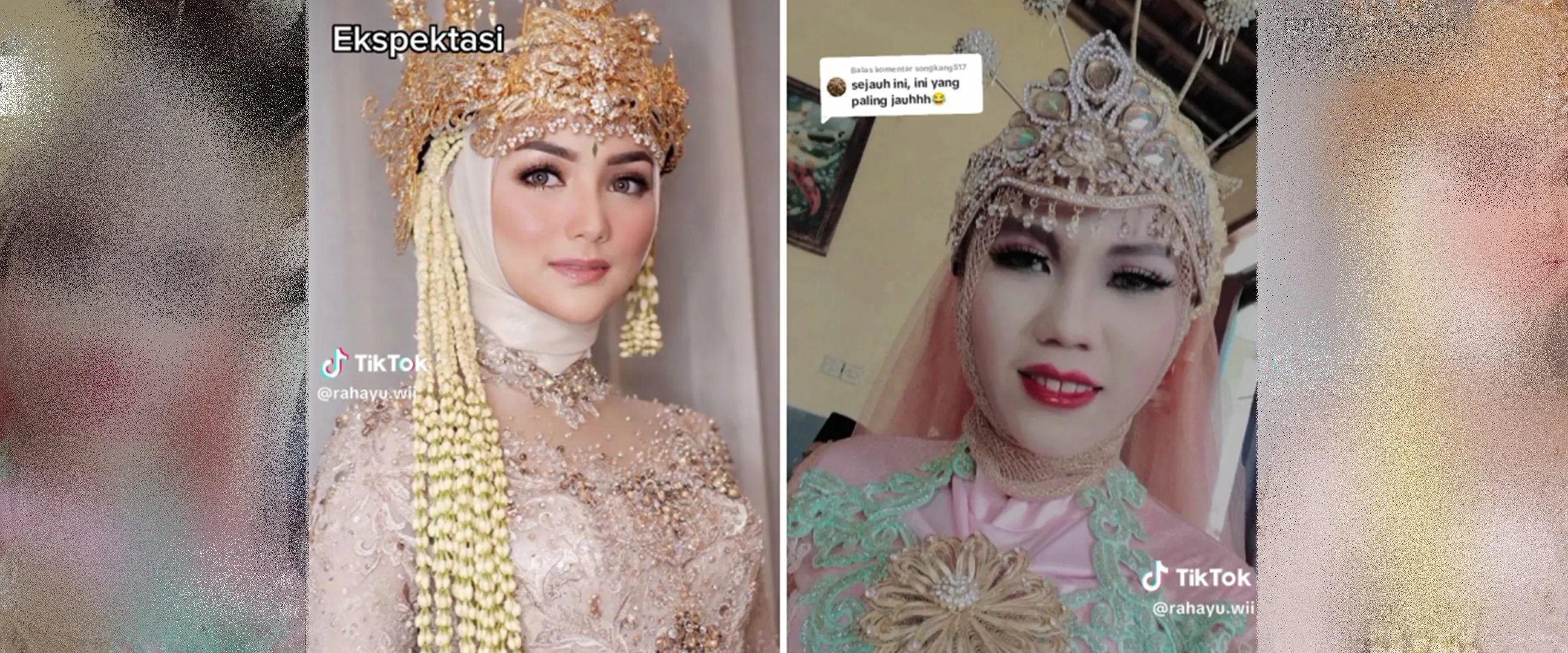 Wanita ini bandingkan MUA pilihan sendiri vs mertua, hasil makeup-nya bagai langit dan bumi