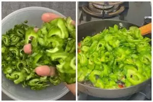 Tanpa garam, ini trik menghilangkan rasa pahit pare pakai 1 bumbu dapur