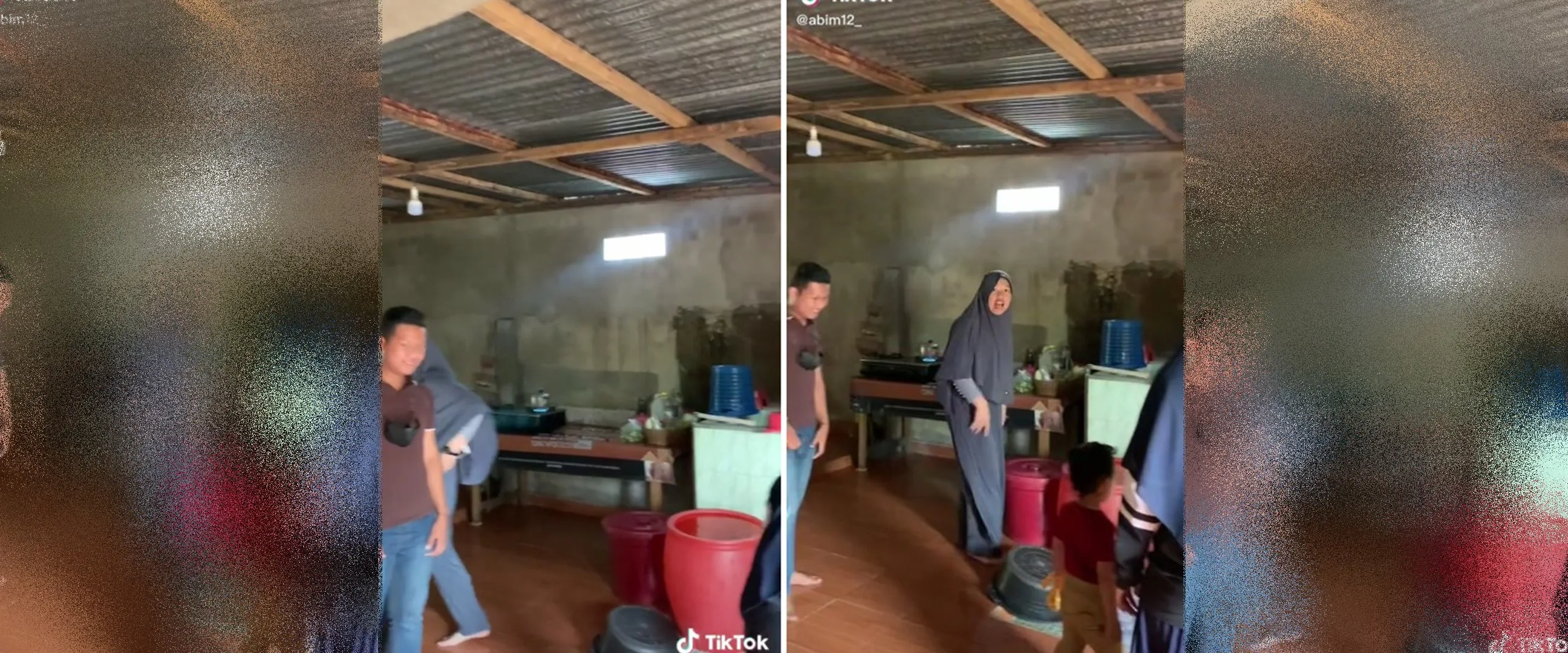 Mengusung konsep terbuka, potret dapur dan kamar mandi menyatu tanpa sekat ini bikin otak 'traveling'