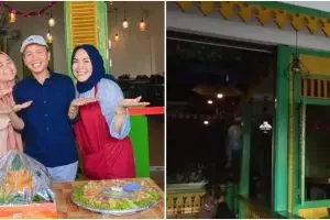 Warung makan ayah Ayu Ting Ting ini tuai sorotan disebut plagiat milik Mandra, intip 11 potretnya