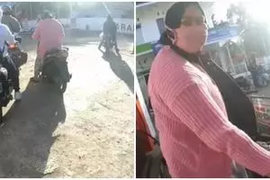 Momen kocak ibu-ibu serobot antrean di SPBU ini bikin geleng kepala, sikap petugas banjir pujian