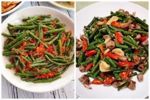 13 Resep tumis kacang panjang pedas, sederhana, dan bumbunya nendang di lidah