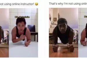 Pria ini ikuti tutorial video plank endingnya ketawa kecele, kamu butuh waktu untuk paham baru ngakak