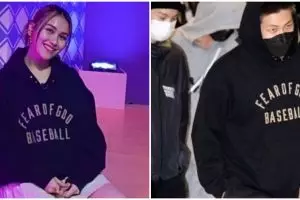 Fans garis keras, ini 10 potret bukti Ayu Ting Ting kembaran outfit dengan member BTS