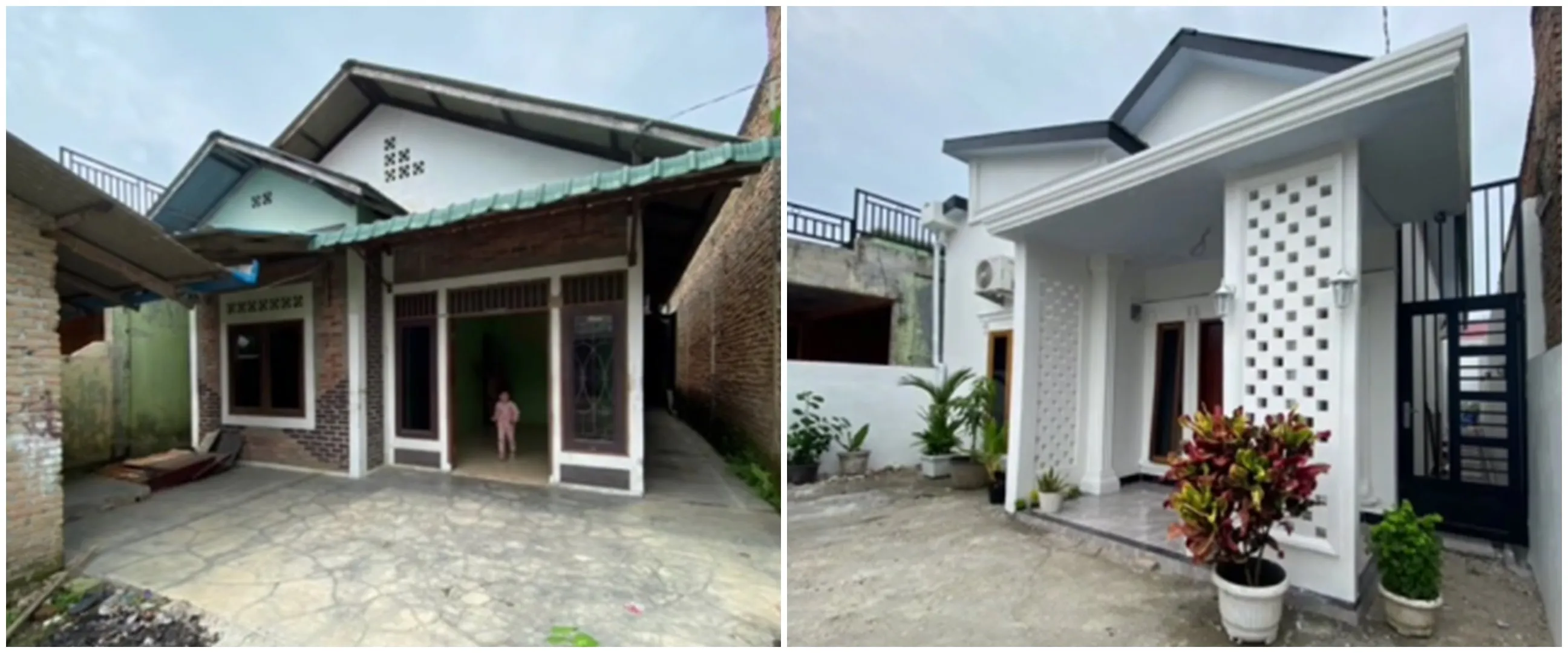 9 Potret before-after renovasi rumah terbengkalai jadi mewah, lebar dapurnya dua kali ruang tamu