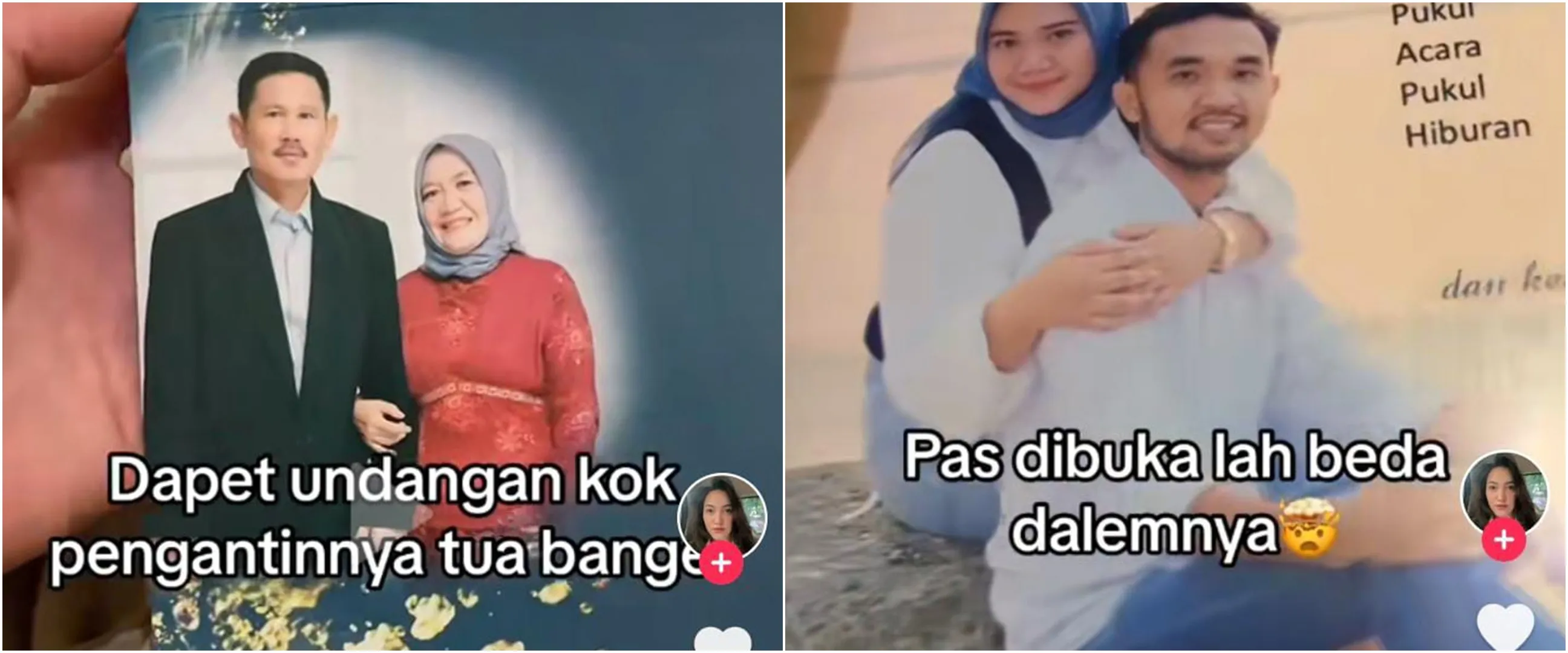 Desain undangan nikahan ini covernya malah pakai foto orang tua, bikin bertanya siapa yang nikah ya?