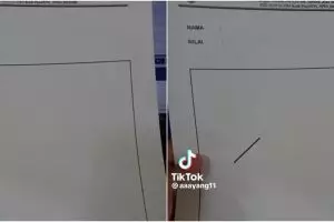 Siswa kelas 2 SD bikin gambar cuma modal satu garis miring, 9 potret hasil imajinasinya bikin terpana