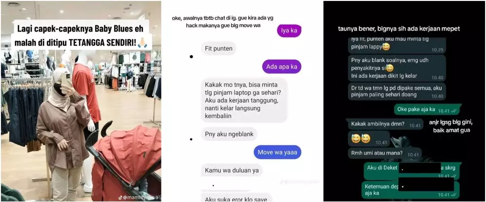 wanita ikhlas pinjemin laptop endingnya makan ati © TikTok