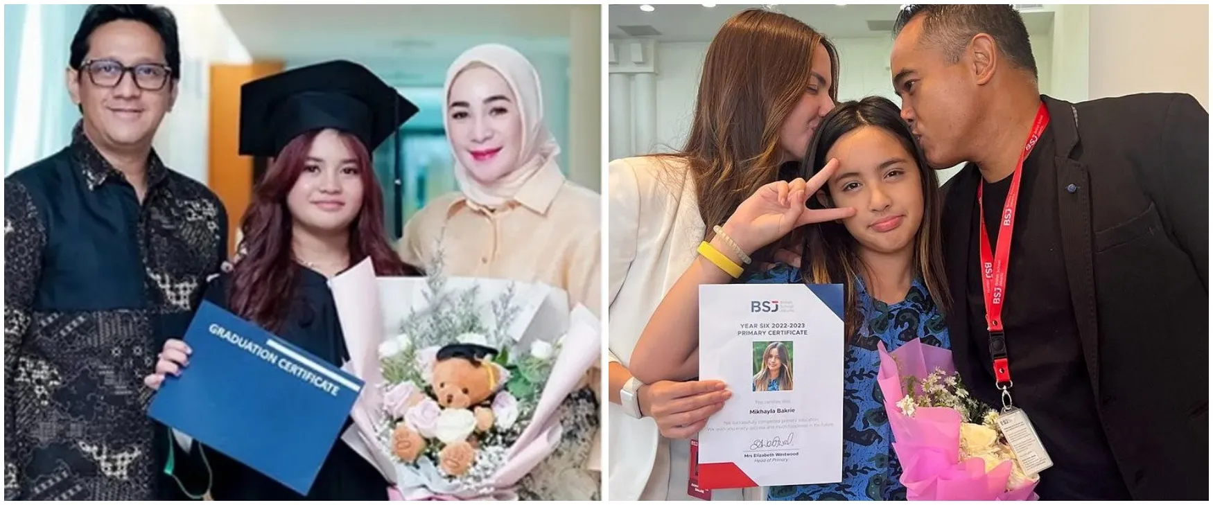 Penampilan 6 anak seleb perdana masuk SMP, gaya Mikhayla copy paste Nia Ramadhani