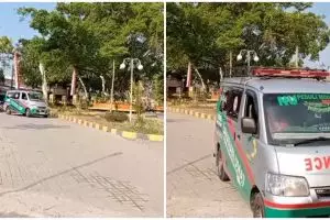 Momen kocak sopir ambulans ngegas ke IGD pakai baju karnaval, lagi Agustusan tapi ada pasien dadakan