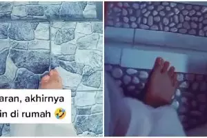 Penampakan desain tangga psikopat, terlihat estetik tapi salah pijakan bisa berpindah alam