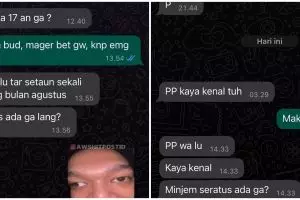 11 Chat lucu teman yang mau pinjam uang ini basa-basinya boleh juga