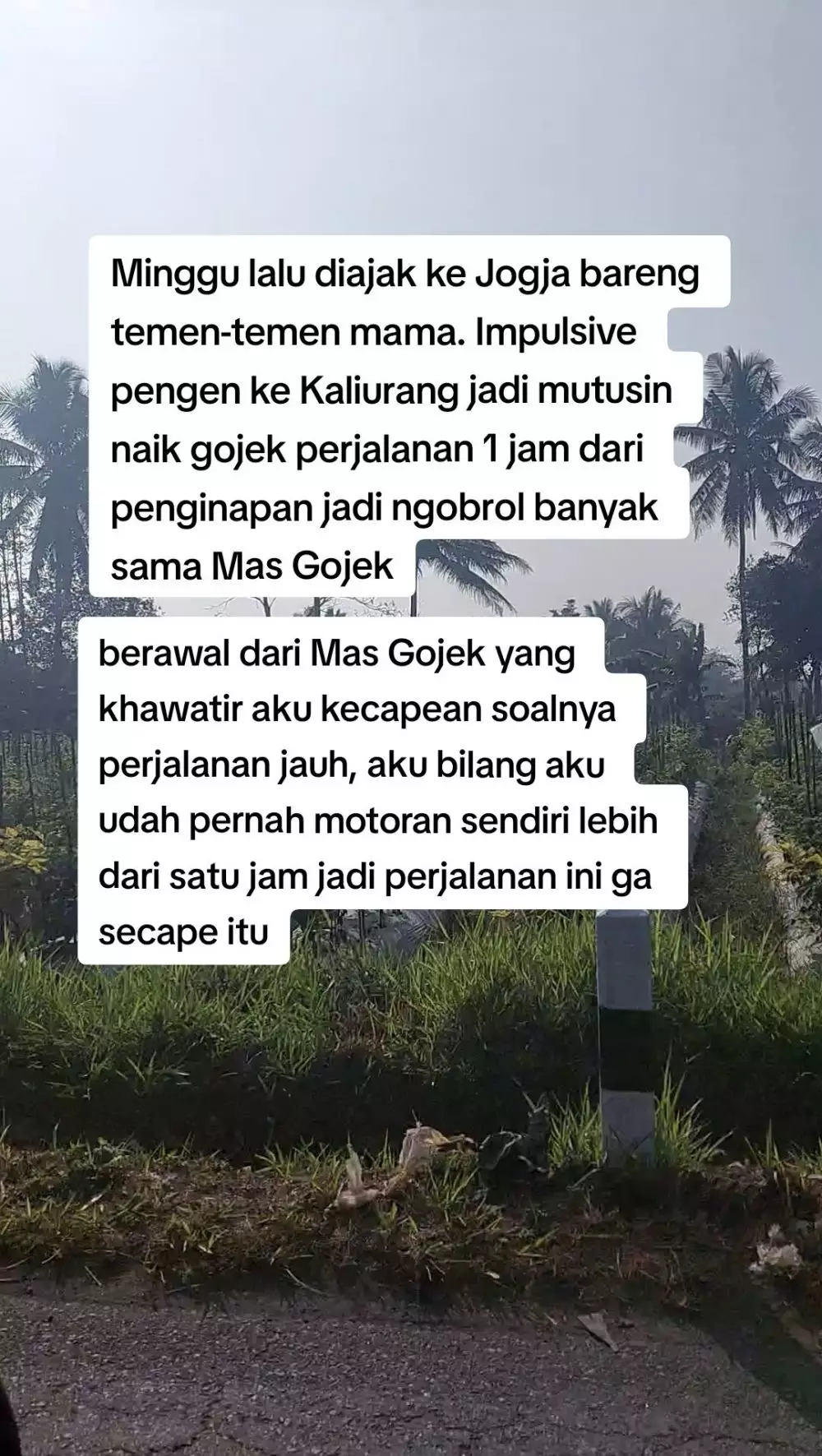 Momen cewek dapat nasihat keren dari driver gojek TikTok