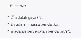 Macam-macam rumus gaya dan penjelasannya © 2023 brilio.net