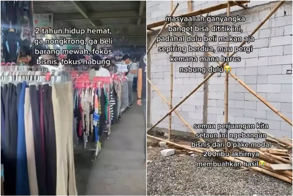 pasangan muda terapkan frugal living beli 2 rumah © TikTok
