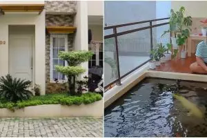Kerjaannya ngelawak bisa punya rumah megah, 11 potret hunian Babe Cabita ada kolam ikan koi di rooftop