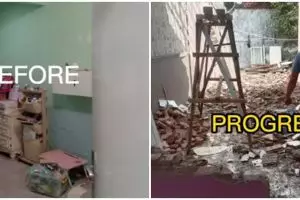 Rumah sempit dan berantakan dimakeover jadi hunian idaman, before-afternya bikin kagum