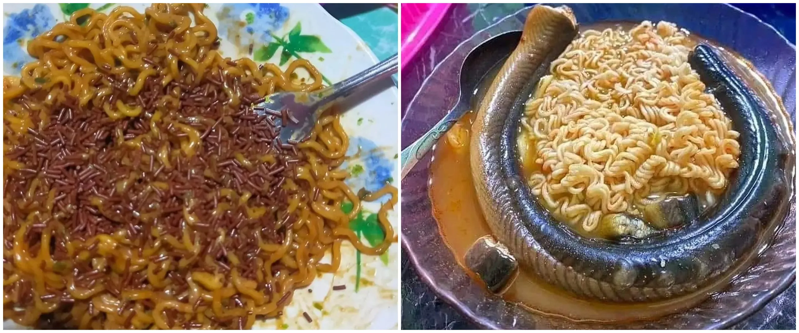 Hidup lagi capek-capeknya malah ketemu 11 potret mi instan dengan toping super nyeleneh