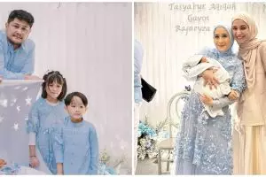Gaya 9 seleb hadiri akikah anak ketiga Ryana Dea, penampilan Titi Kamal paling beda dari yang lain