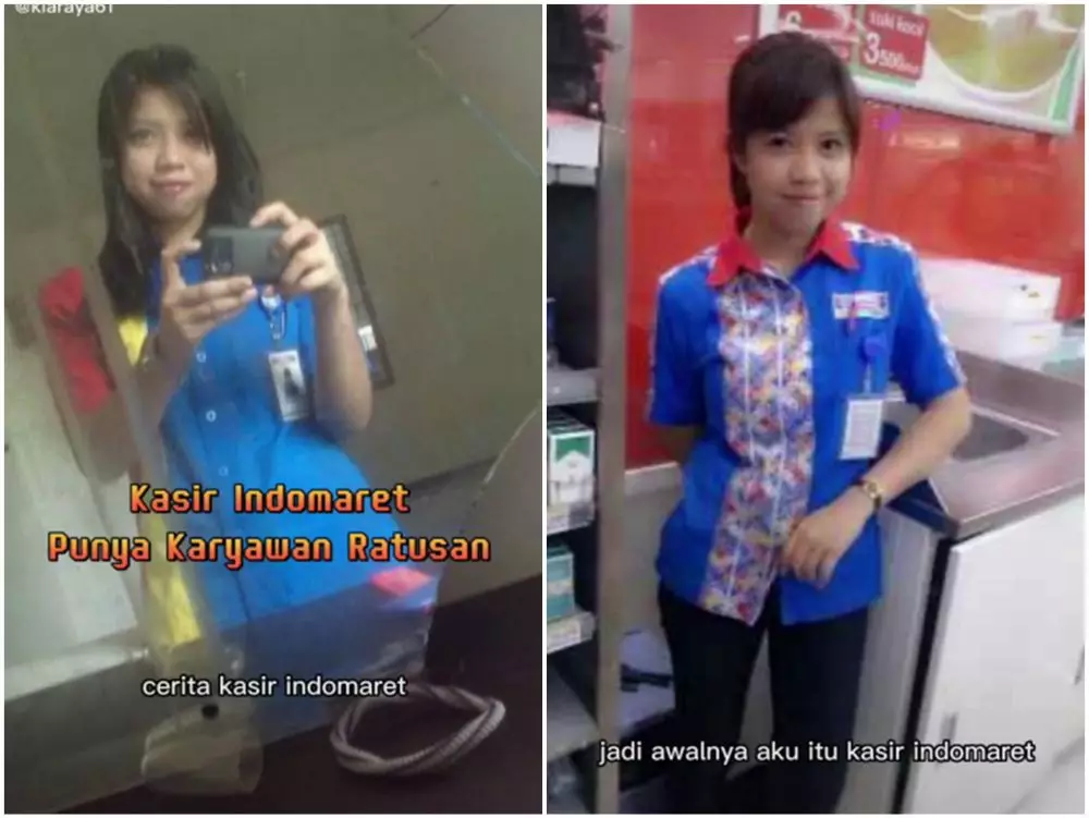 kisah sukses kasir indomaret © TikTok
