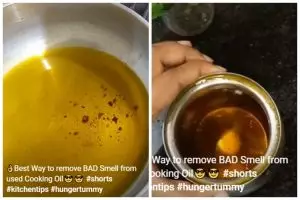 Bukan pakai jahe, ini trik usir bau di minyak goreng bekas cuma memanfaatkan 1 bahan dapur