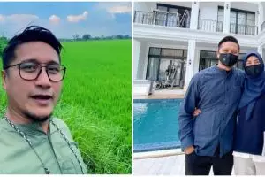 Dulu mepet sawah kini punya hunian mewah, ini 11 potret beda rumah Arie Untung masa kecil vs sekarang