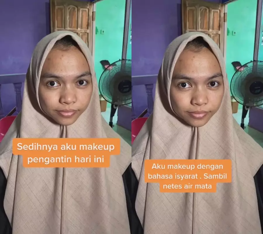 MUA menangis merias pengantin bisu © 2023 brilio.net