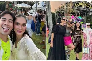 Gaya 11 seleb hadiri pesta ultah Luna Maya, Jennifer Bachdim tetap stunning meski sambil gendong bayi